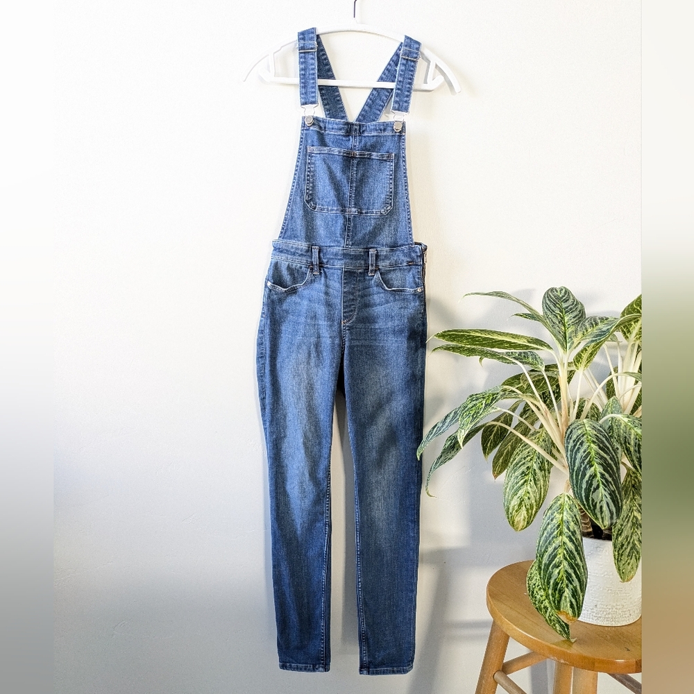 H&M Skinny Blue Denim Overalls